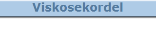 Viskosekordel